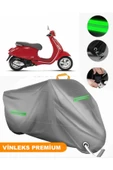MotoEN  Vinleks Gri Vespa Primavera 50 RED Uyumlu Motosiklet Brandası Lüx Kalite (Kilit Uyumlu) thumbnail 1