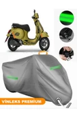 MotoEN  Vinleks Gri Vespa GTS 300 Uyumlu Motosiklet Brandası Lüx Kalite (Kilit Uyumlu) thumbnail 1