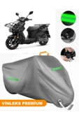 MotoEN  Vinleks Gri Sym Xpro Cargo 125 Uyumlu Motosiklet Brandası Lüx Kalite (Kilit Uyumlu) thumbnail 1