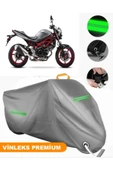 MotoEN  Vinleks Gri Suzuki SV650A Uyumlu Motosiklet Brandası Lüx Kalite (Kilit Uyumlu) thumbnail 1