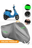 MotoEN  Vinleks Gri Vespa Sprint 150 Uyumlu Motosiklet Brandası Lüx Kalite (Kilit Uyumlu) thumbnail 1