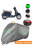 MotoEN  Vinleks Gri Vespa GT 250 Arka Çanta Uyumlu Motosiklet Brandası (Kilit Uyumlu) thumbnail 1