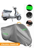 MotoEN  Vinleks Gri Vespa Cosa 200 Uyumlu Motosiklet Brandası Lüx Kalite (Kilit Uyumlu) thumbnail 1