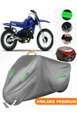 MotoEN  Vinleks Gri Yamaha  PW 80 Arka Çanta Uyumlu Motosiklet Brandası (Kilit Uyumlu) thumbnail 1