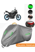 MotoEN  Vinleks Gri Yamaha  MT-07 ABS Arka Çanta Uyumlu Motosiklet Brandası (Kilit Uyumlu) thumbnail 1