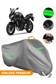 MotoEN  Vinleks Gri Yamaha  FZ6 Fazer S2 ABS Uyumlu Motosiklet Brandası Lüx Kalite (Kilit Uyumlu) thumbnail 1