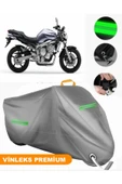 MotoEN  Vinleks Gri Yamaha  FZ6 Fazer ABS Uyumlu Motosiklet Brandası Lüx Kalite (Kilit Uyumlu) thumbnail 1