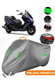 MotoEN  Vinleks Gri Yamaha  Majesty 250 Arka Çanta Uyumlu Motosiklet Brandası (Kilit Uyumlu) thumbnail 1