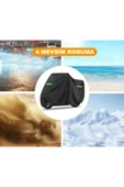 MotoEN  Vinleks Siyah Arora AR251 Arka Çanta Uyumlu Motosiklet Brandası Lüx Kalite (Kilit Uyumlu) - 1