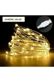 DDPEST Usb Ile Çalışan Dekoratif 5 Metre Peri Led Işık Sarı Işık Çok Amaçlı Aydınlatma-nt - 1