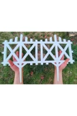 DDTREND 10 Adet Dekoratif Mini Plastik Bahçe Çiti Çapraz Model Esnek Çit Peyzaj Koruma Toplam 580-36 Cm - 1