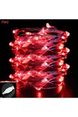 DDPEST Usb Ile Çalışan Dekoratif 10 Metre Peri Led Işık Kırmızı Işık Çok Amaçlı Aydınlatma-lw - 2