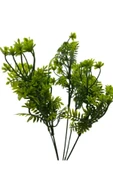 DDTREND 5 Dallı Yeşil Dekoratif Yapay Çiçek 5 Dal Demet Yapay Çiçek 30 cm thumbnail 2