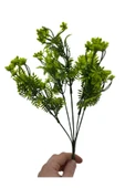 DDTREND 5 Dallı Yeşil Dekoratif Yapay Çiçek 5 Dal Demet Yapay Çiçek 30 cm thumbnail 1