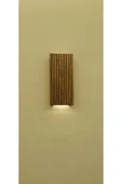 DDTREND Dekoratif Ahşap Ledli Pilli Aplik 20x10 Cm Duvar Balkon Antre Aksesuarı Otel Cafe Villa Bohem - 3