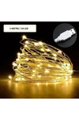 DDPEST Usb Ile Çalışan Dekoratif 5 Metre Peri Led Işık Sarı Işık Çok Amaçlı Aydınlatma-nt - 2