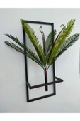 DDPEST D.Dekoratif Metal Çiçeklik Ve Yapay Palmiye Areka Püsküllü Duvar Aksesuarı Salon Balkon Saksı-D - 2