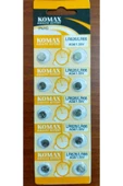 DDPEST D.10 Adet Ag4 1,55 V Düğme Pil, Saat Pili, Led Pili Lr626 / Lr66 %0 Hg 1 Kart-D - 2