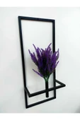 DDTREND Dekoratif Metal Çiçeklik Ve Yapay Çiçek Mor Lavanta Duvar Aksesuarı - 3