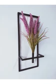 DDTREND Dekoratif Metal Saksıda Yapay Çiçek Darı Aranjman Duvar Saksısı DDS-M204 - 1