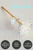 DDTREND Sonsuzluk Gülü Rengarenk Hologramlı Sevgililer Günü Anneler Günü Hediyesi 24 Cm 1 ADET - 5