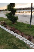 DDPEST Beyaz 1 Adet Çapraz Dekoratif Plastik Bahçe Çiti Çapraz Model Esnek Çit Peyzaj Koruma 58-36 Cm-ls - 1