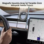 Polham Manyetik Magsafeli Torpido Üstü Telefon Tutucu, Konsol ve Ekrana Yapışan Telefon Tutucu - 2