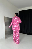 Fuşya Ceket Ve Pantolon Takım - 4