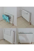 DDTREND Petek Üstü Çamaşır Kurutmalık Beyaz Aparatlı 60 Cm 5 Telli Kalorifer Kurutma Askısı - 6