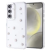 Samsung Galaxy S24 FE Kılıf Kabartmalı Kelebek-Kiraz-Çiçek Dizayn Şeffaf Kutup Kapak thumbnail 5