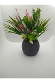 DDPEST DDP-302 Saksıda Yapay Çiçek Aranjman , Taş Yosunlu , Gerçekci Görünüm Yeni Trend - 4