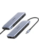 UGREEN 70301 CM274 9 in 1 Type-C to USB 3.0 HDMI VGA DisplayPort RJ45 TF SD PD Dönüştürücü Adaptör - 1
