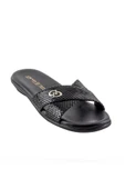 Ceyo 9827-8 Anatomik Taban Kadın Terlik Siyah 36-40 - 5