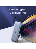 UGREEN 70301 CM274 9 in 1 Type-C to USB 3.0 HDMI VGA DisplayPort RJ45 TF SD PD Dönüştürücü Adaptör - 2