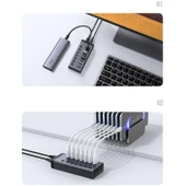 UGREEN 30778 7 Port 5Gbps (USB 3.0 Bağlantı Noktasında) Aktarım Hızı Hub Çoklayıcı ve Şarj İstasyonu - 4