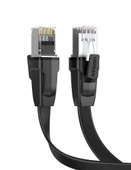 UGREEN 10983 CAT8 2000MHz Stabil Bant 40GB/s U/FTP Flat RJ45 Yassı Ethernet Kablosu Siyah 5metre - 1