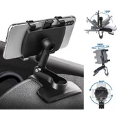 Araba Gösterge Üstüne Takılan 360 Oynar Başlıklı Telefon Tutucu - 5