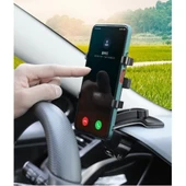 Araba Gösterge Üstüne Takılan 360 Oynar Başlıklı Telefon Tutucu - 4