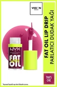 NYX PROFESSİONAL MAKEUP Fat Oil Lip Drip Parlatıcı Dudak Yağı - Thats Chic - 8
