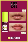 NYX PROFESSİONAL MAKEUP Fat Oil Lip Drip Parlatıcı Dudak Yağı - Thats Chic - 5