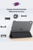 iPad 11. Nesil A16 2025 Uyumlu 11 inç Standlı Katlanabilir Fuchsia Smart Cover Tablet Kılıfı thumbnail 3
