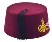 Biz Osmanlı Torunuyuz Yazılı Püsküllü Erkek Fesi 8,5cm Kısa - 2