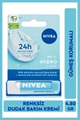 NIVEA Hydro Care Dudak Bakım Kremi 4.8gr, Gün Boyu Nemlendirici Ve Koruyucu, Spf15, Doğal Yağlar Içerir - 1