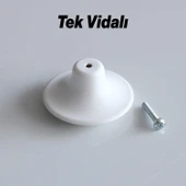 Bohem Plastik Dış Bükey Kulp 10 ADET ( BEYAZ ) Renk Mobilya Mutfak Dolap Dolabı Çekmece Kulpu Kulbu thumbnail 6