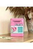Pembe Atm Kasa Para Yutan Kumbara Şifreli Atm Tasarımlı Para Kasası Kumbara Şifreli Pembe - 2