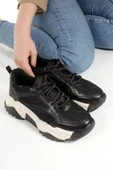 Alba Siyah Sneaker Günlük Kadın Spor Ayakkabı - 1