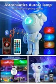 Kumandalı Gece Lambası Yeni Nesil Bluetooth Hoparlörlü Astronot Yıldız Gezegen Projektörü Büyük Boy thumbnail 2