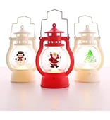 Peri Ledli Led Işık 3 Adet Yılbaşı Noel Temalı Led Mumlu Pilli Yılbaşı Kandili 2025 - 2