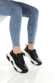 Alba Siyah Sneaker Günlük Kadın Spor Ayakkabı - 3