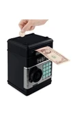 Atm Tasarımlı Para Kasası Kumbara Şifreli Siyah Atm Kasa Para Yutan Kumbara Şifreli Siyah - 1